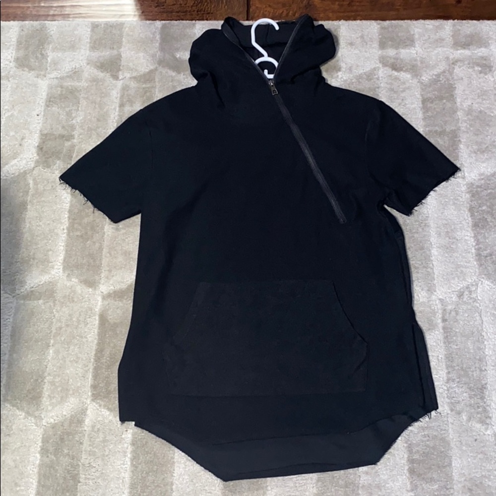 Hudson outerwear short sleeve hoodie with zipper